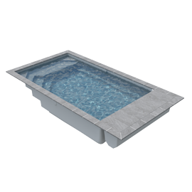 piscine coque couleur gris